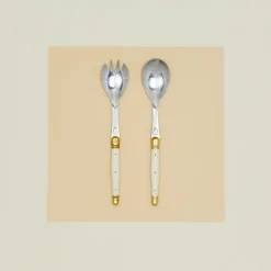 Jean Dubost Flatware^Salad Servers