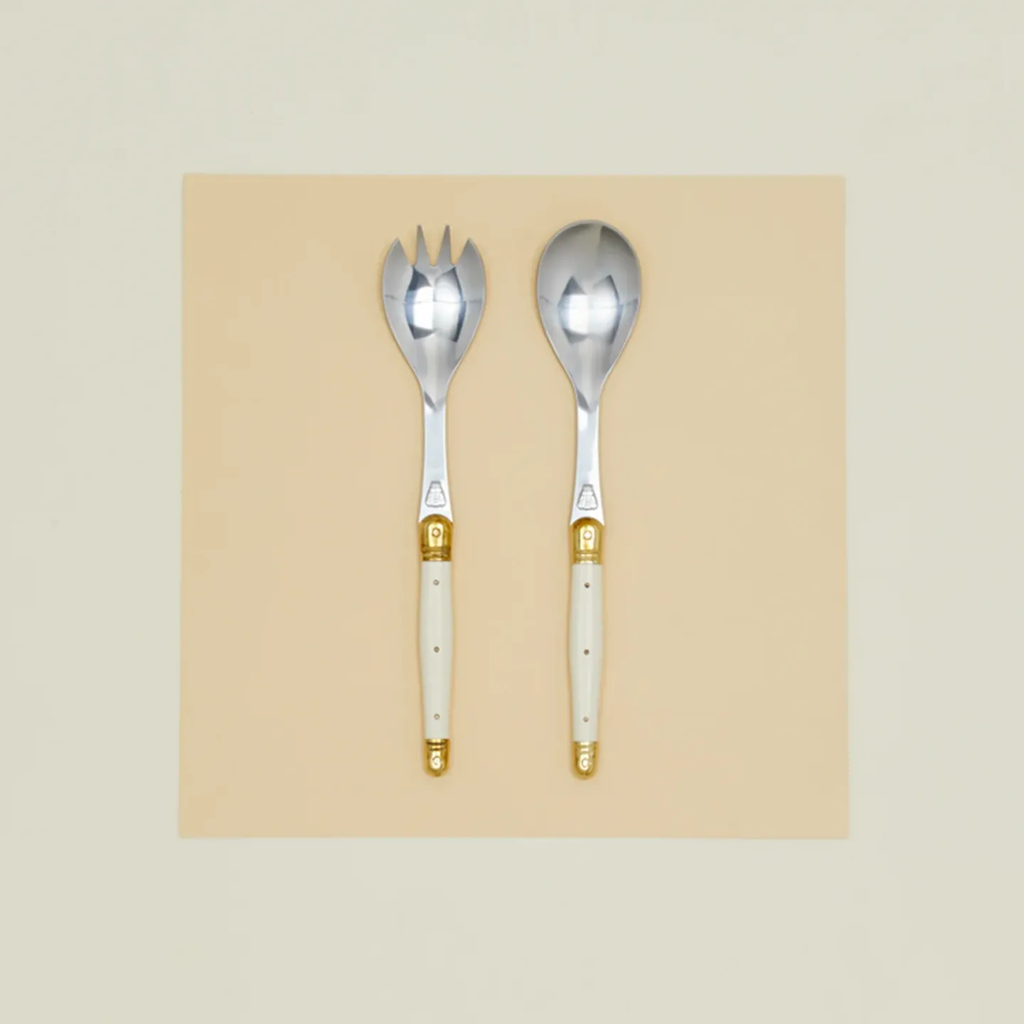 Jean Dubost Flatware^Salad Servers