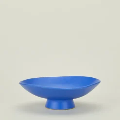 Settle Ceramics Kitchen Accessories|Storage & Organization^Klein Blue Footed Oval Server
