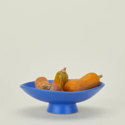 Settle Ceramics Kitchen Accessories|Storage & Organization^Klein Blue Footed Oval Server