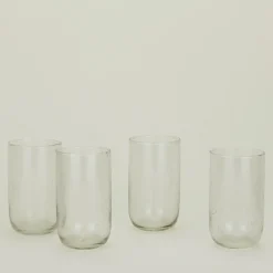 Sir/Madam Glassware & Barware^Large Seeded Glass, Set of 4