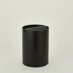Saikai Toki Bath Accessories|Baskets & Storage^Lidded Wooden Wastebasket