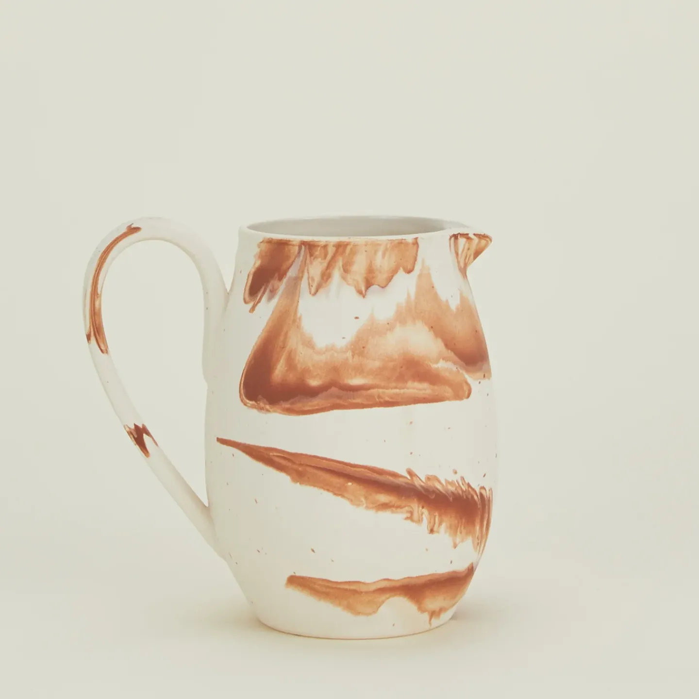Bloomingville Glassware & Barware|Vases & Bowls^Marbled Stoneware Pitcher