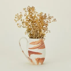 Bloomingville Glassware & Barware|Vases & Bowls^Marbled Stoneware Pitcher