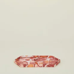 Craft Boat Office & Games^Marbleized Hexagon Tray, Set of 2