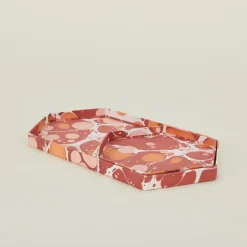 Craft Boat Office & Games^Marbleized Hexagon Tray, Set of 2