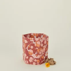 Craft Boat Bath Accessories|Baskets & Storage^Marbleized Hexagon Wastebasket
