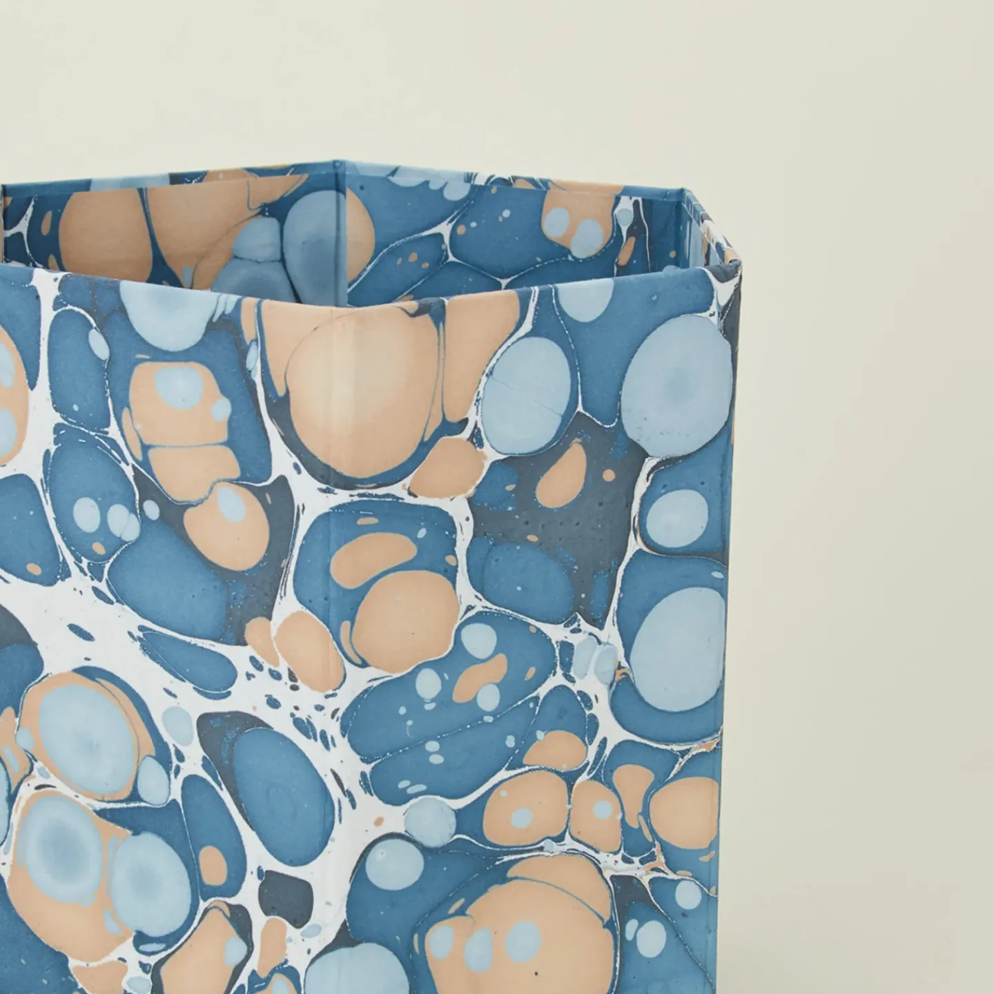 Craft Boat Bath Accessories|Baskets & Storage^Marbleized Hexagon Wastebasket