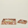 Craft Boat Trays & Catch-alls|Office & Games^Marbleized Scalloped Tray, Set of 2