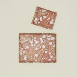 Craft Boat Trays & Catch-alls|Office & Games^Marbleized Scalloped Tray, Set of 2