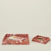 Craft Boat Serveware|Trays & Catch-alls^Marbleized Scalloped Tray, Set of 2