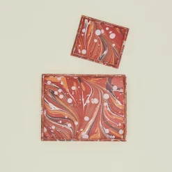 Craft Boat Serveware|Trays & Catch-alls^Marbleized Scalloped Tray, Set of 2