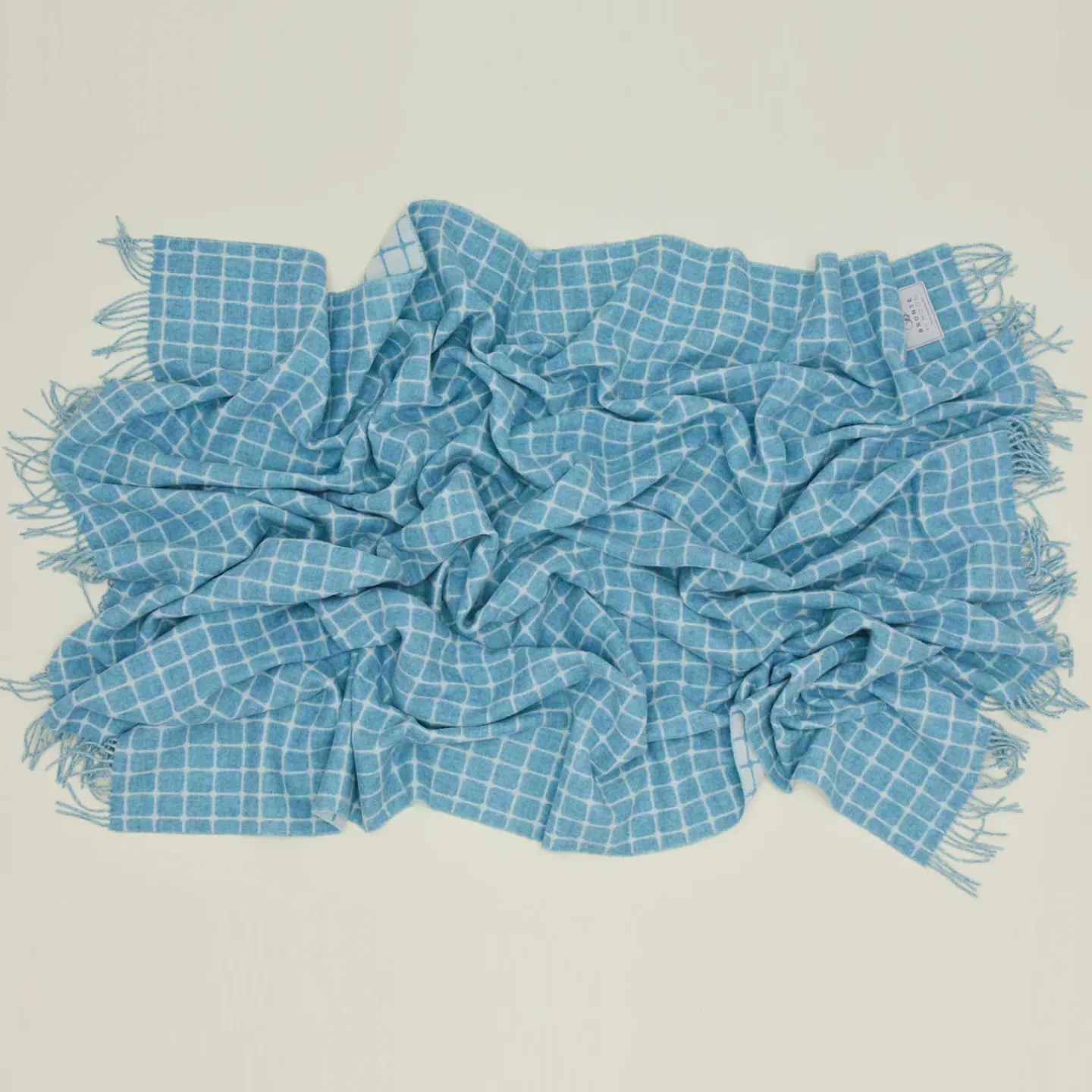 Bronte Moon Throws^Merino Wool Check Throw