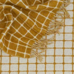 Bronte Moon Throws^Merino Wool Check Throw