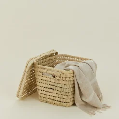 Hawkins New York Storage & Organization|Baskets & Storage^Open Weave Lidded Basket