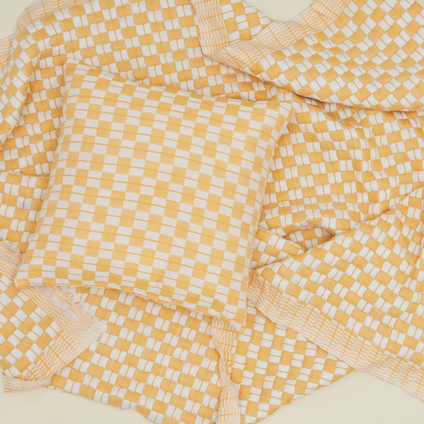 Archive NY Pillows^Quilted Checkered Pillow Cover