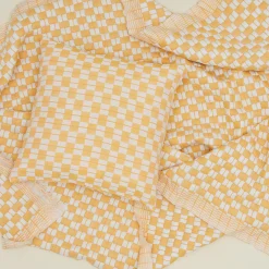 Archive NY Throws^Quilted Checkered Throw