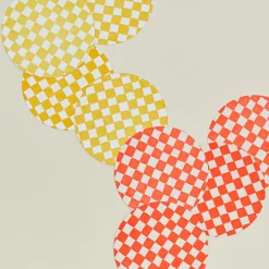 And Here We Are Glassware & Barware^Reusable Paper Coaster, Set of 8 - Checkered