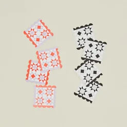 And Here We Are Glassware & Barware^Reusable Paper Coaster, Set of 8 - Quilted