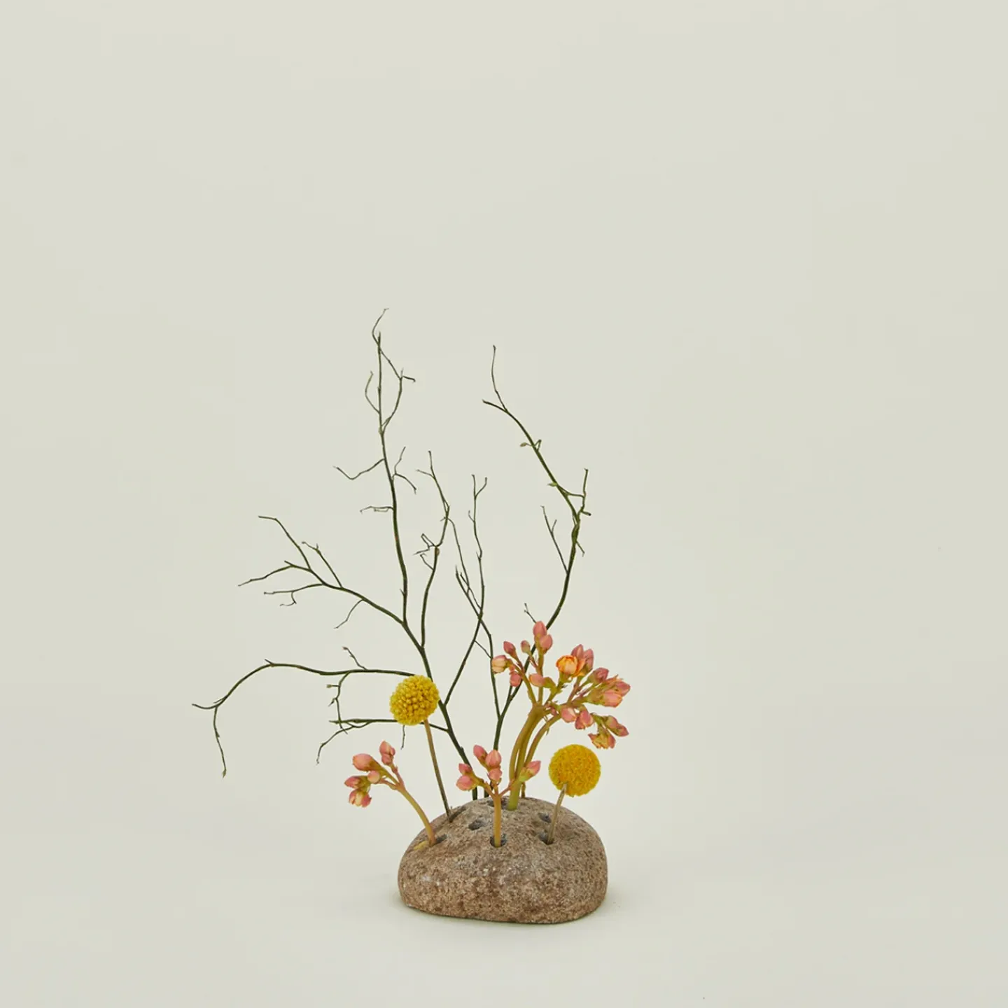 Bloomist Vases & Bowls|Garden & Patio^River Rock Round Ikebana Vase
