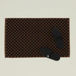 Baina Bath Mats^Roman Check Bath Mat