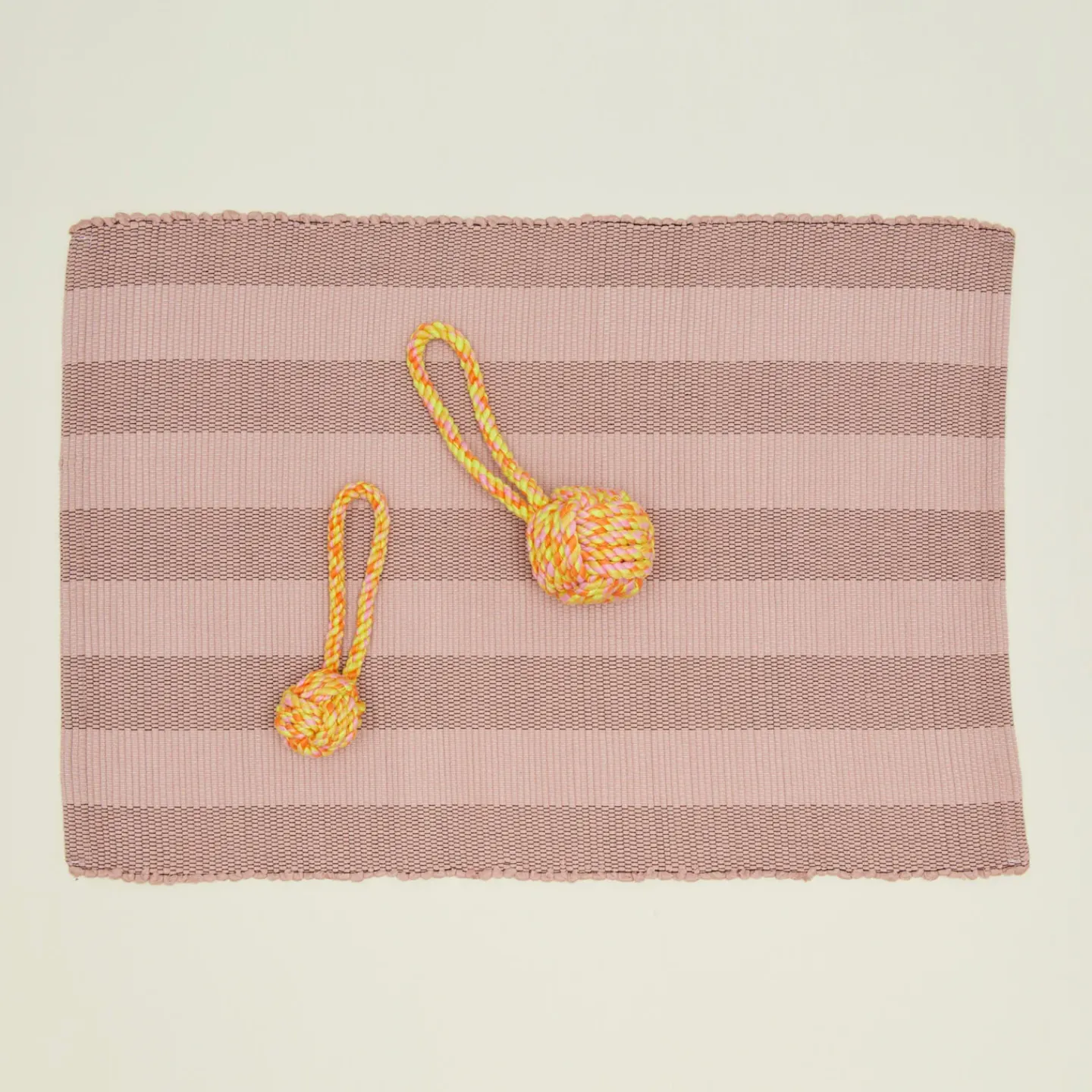 Ware of the Dog Office & Games^Rope Toy - Orange/Pink