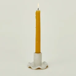 Salto Candles & Tapers^Ruffle Edge Candle Holder