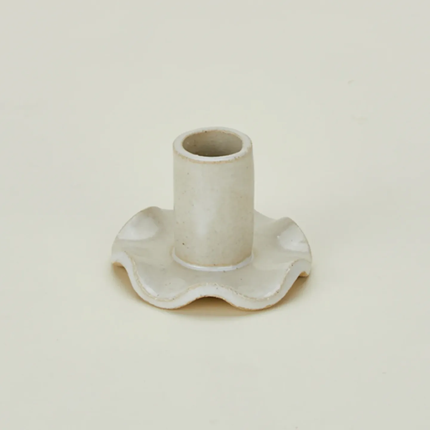 Salto Candles & Tapers^Ruffle Edge Candle Holder