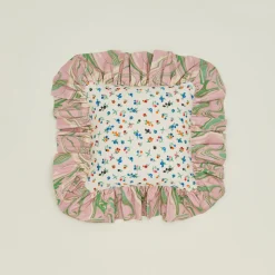 Maison Lisette Pillows^Ruffled Floral Cushion