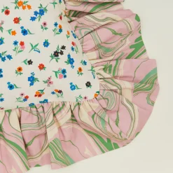 Maison Lisette Pillows^Ruffled Floral Cushion