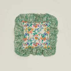 Maison Lisette Pillows^Ruffled Floral Cushion