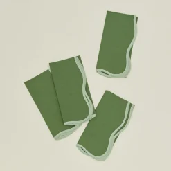 MODAFLEUR Table Linens^Scalloped Napkin, Set of 4
