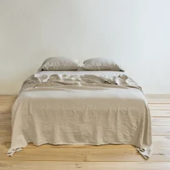 Hawkins New York Sheets^Simple Linen Fitted Sheet