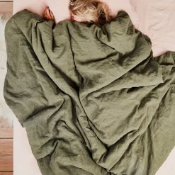Hawkins New York Sheets^Simple Linen Fitted Sheet