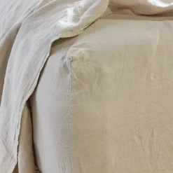 Hawkins New York Sheets^Simple Linen Flat Sheet