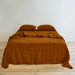 Hawkins New York Blankets & Quilts^Simple Linen Quilt