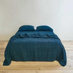 Hawkins New York Blankets & Quilts^Simple Linen Quilt