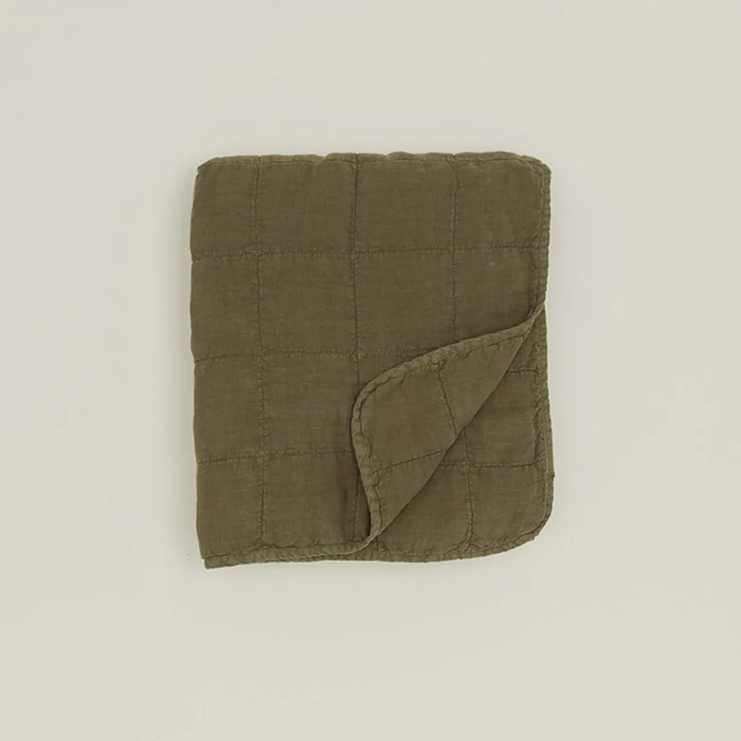 Hawkins New York Throws^Simple Linen Quilted Throw