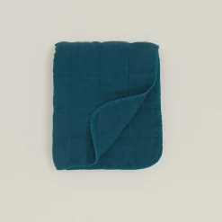 Hawkins New York Throws^Simple Linen Quilted Throw