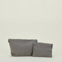 Hawkins New York Bath Accessories^Simple Linen Zipper Pouch