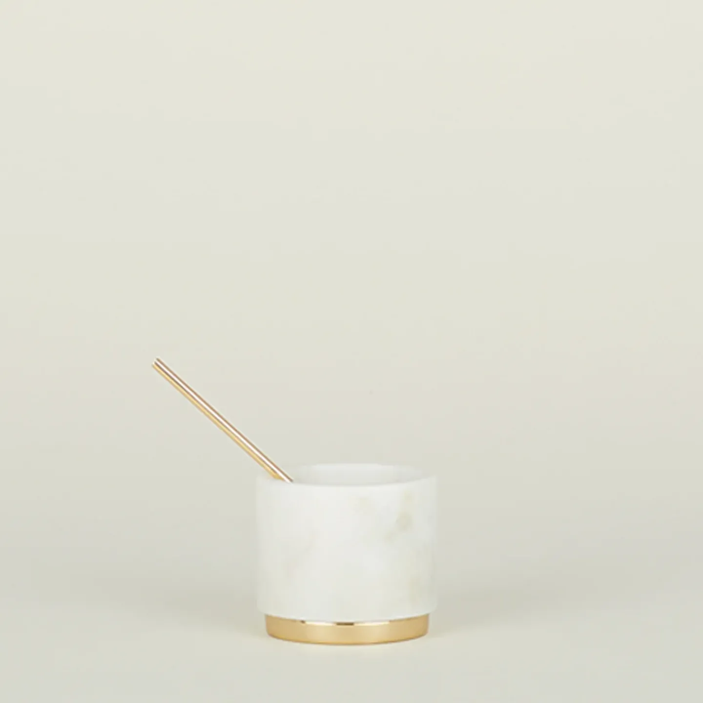 Hawkins New York Serveware^Simple Marble Sugar + Salt Dish