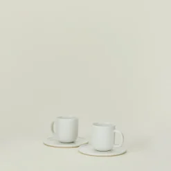 Hawkins New York Dinnerware^Simple Porcelain Espresso Mugs, Set of 2