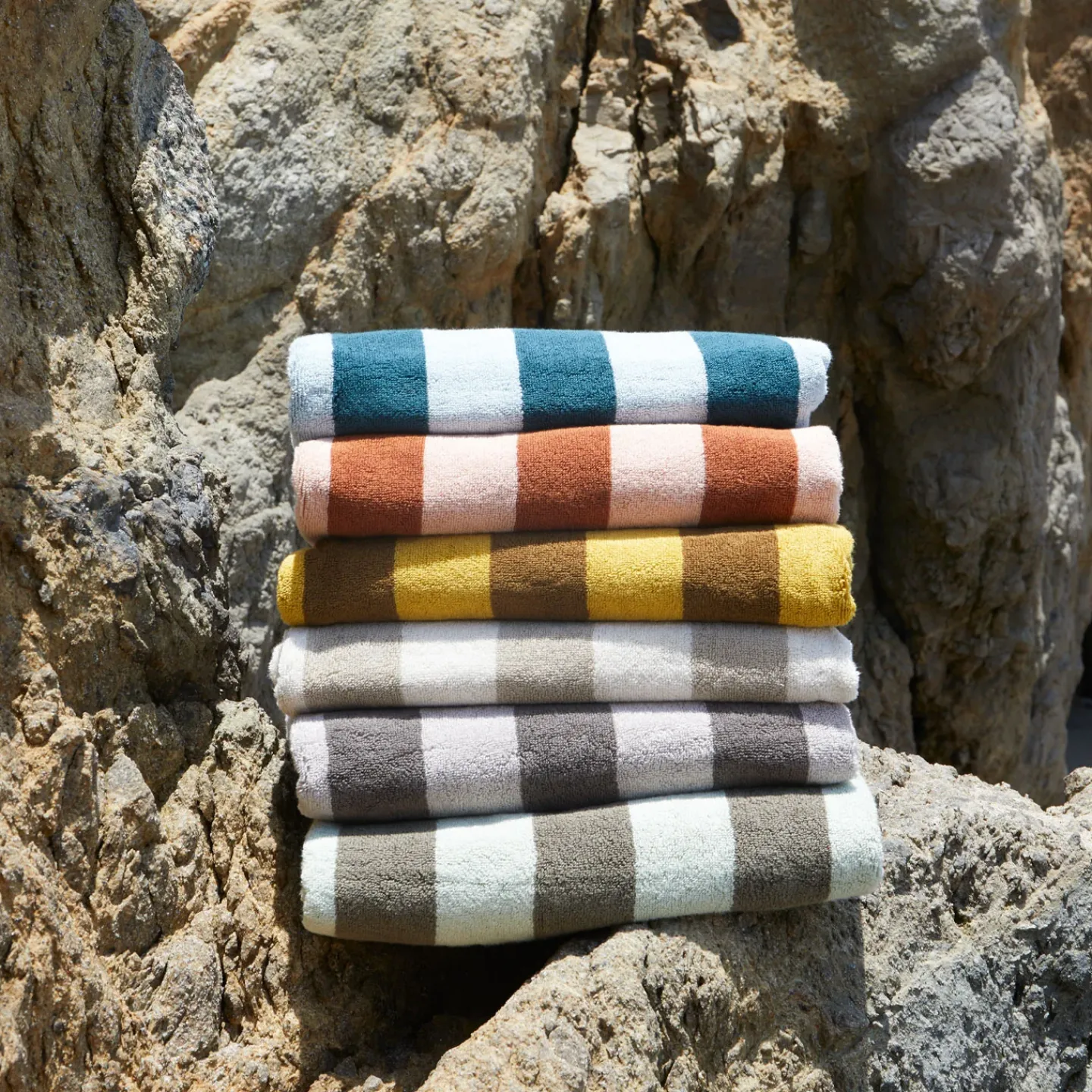 Hawkins New York Towels^Simple Striped Terry Towel