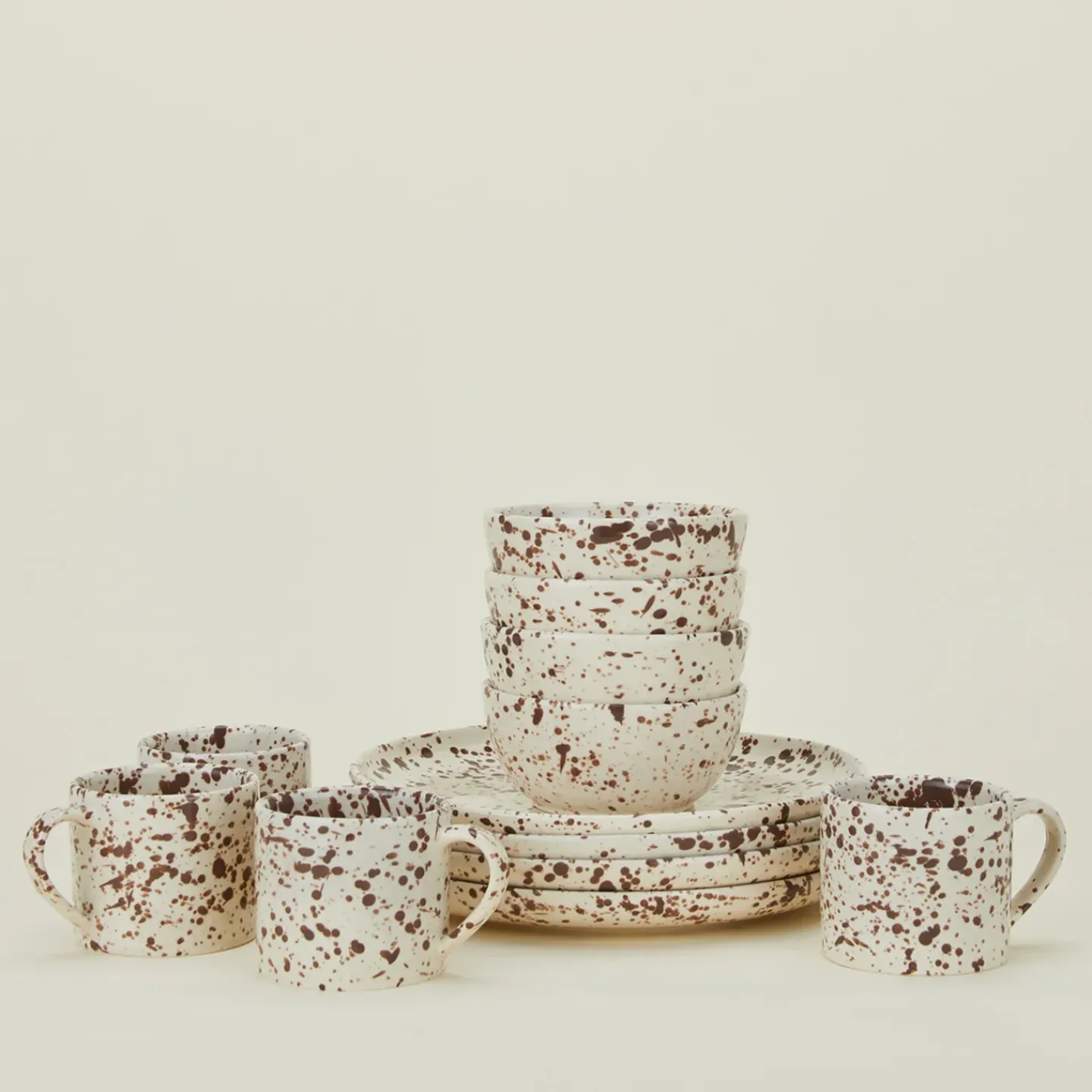 Sir/Madam Dinnerware^Splatterware Bowl, Set of 4