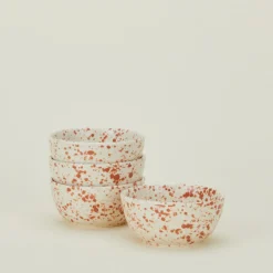 Sir/Madam Dinnerware^Splatterware Bowl, Set of 4