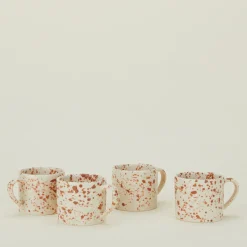 Sir/Madam Dinnerware^Splatterware Mug, Set of 4