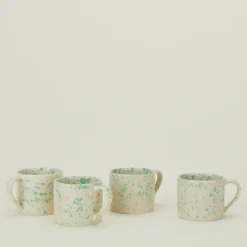 Sir/Madam Dinnerware^Splatterware Mug, Set of 4