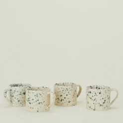 Sir/Madam Dinnerware^Splatterware Mug, Set of 4