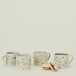Sir/Madam Dinnerware^Splatterware Mug, Set of 4