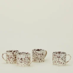 Sir/Madam Dinnerware^Splatterware Mug, Set of 4